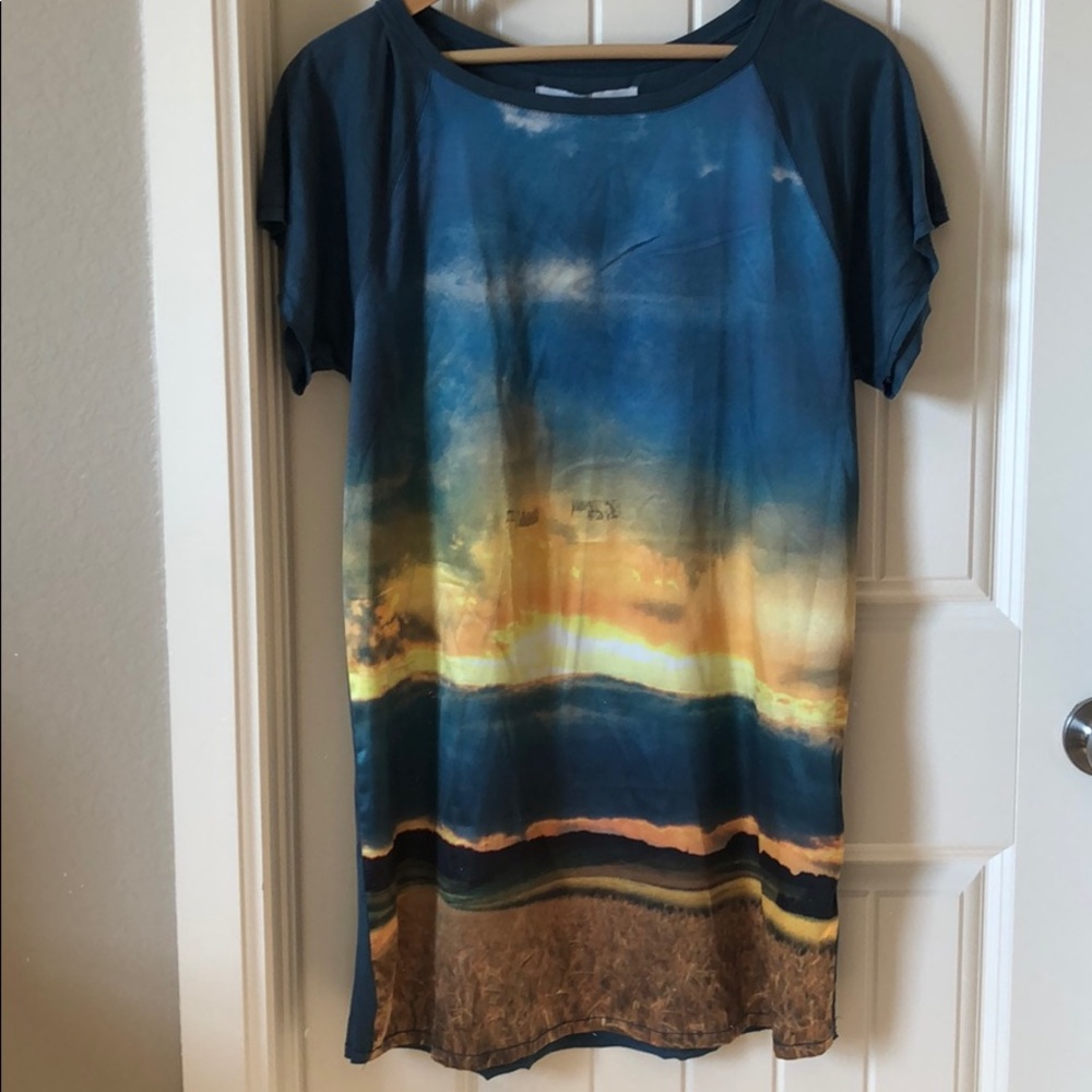 Sunset Tee-shirt Dress. NWT!
